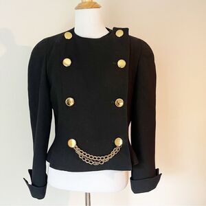 Vintage Ilie Wacs Military Style Wool Jacket